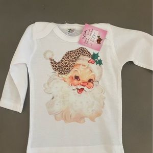 Newborn Santa shirt